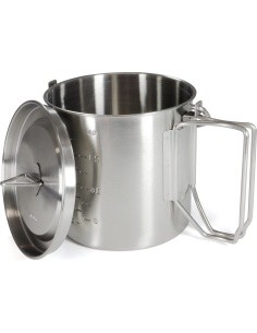 Origin Outdoors Stainless Steel Camping Pot '2 in 1'