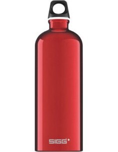 Pudel SIGG Alu Drinking Traveller 1L, punane