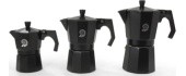 Espresso Maker BasicNature Bellanapoli, 6 Cups, Black