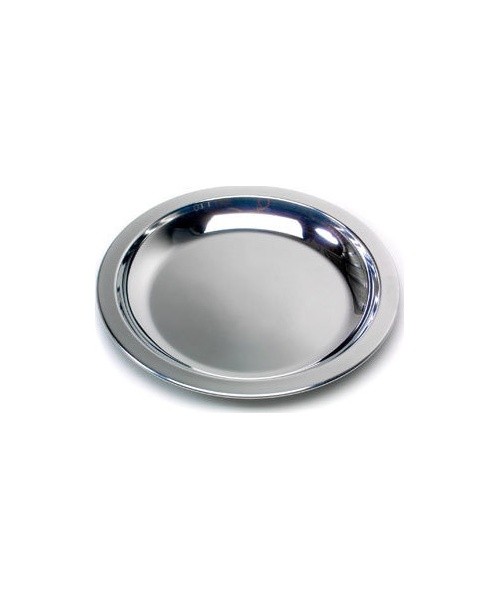 Roostevabast terasest taldrik BasicNature, 23,5 cm