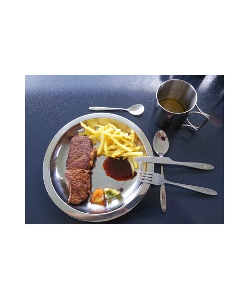 Stainless Steel Plate BasicNature, 23.5cm