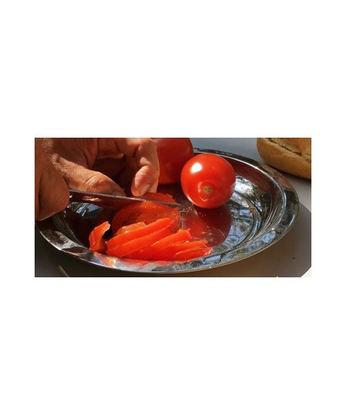 Roostevabast terasest taldrik BasicNature, 23,5 cm