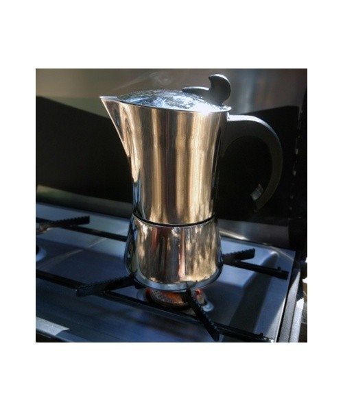 Roostevabast terasest espressokann BasicNature, 6 tassi