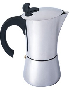 Roostevabast terasest espressokeetja BasicNature, 9 tassi