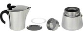 Roostevabast terasest espressokann BasicNature, 9 tassile