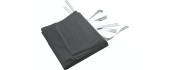 Sidewalls for party tent 2x3m 210D grey WATERPROOF
