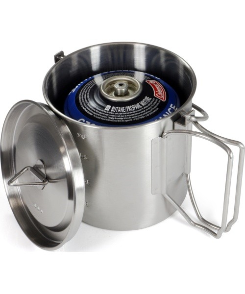 Origin Outdoors Stainless Steel Camping Pot '2 in 1'