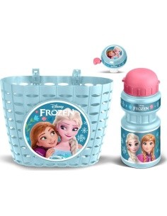 Cycling Set Frozen II (Basket, Water Bottle, Bell) – Light Blue