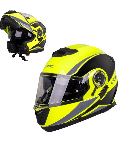 Avatav mootorratta kiiver W-TEC Banelmeda - Matt must