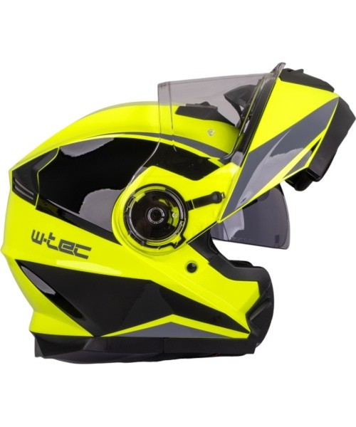 Flip-Up Motorcycle Helmet W-TEC Banelmeda - Matt Black