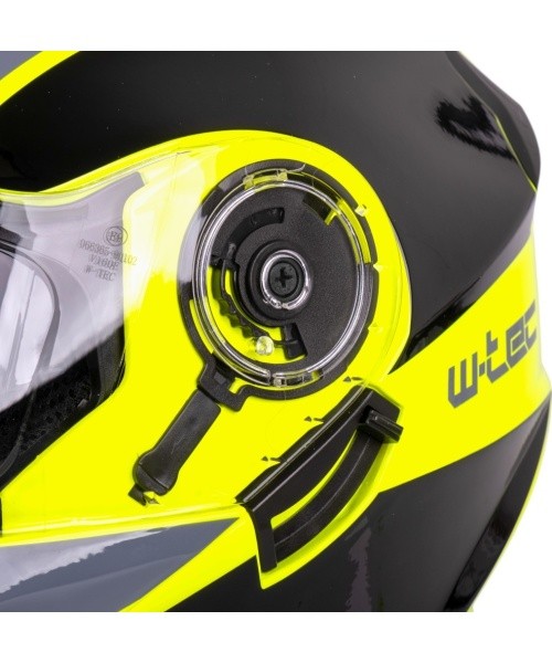 Flip-Up Motorcycle Helmet W-TEC Banelmeda - Matt Black