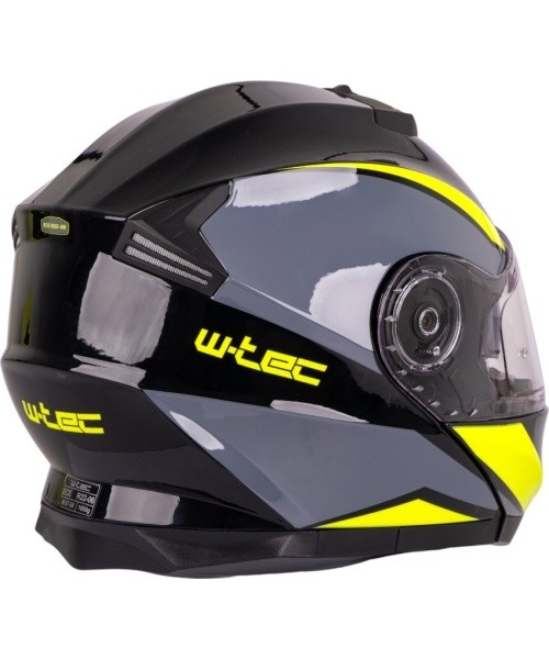 Flip-Up Motorcycle Helmet W-TEC Banelmeda - Matt Black