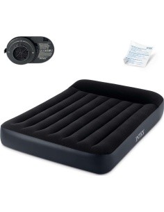 Inflatable mattress with pump bed velour Intex 64150ND