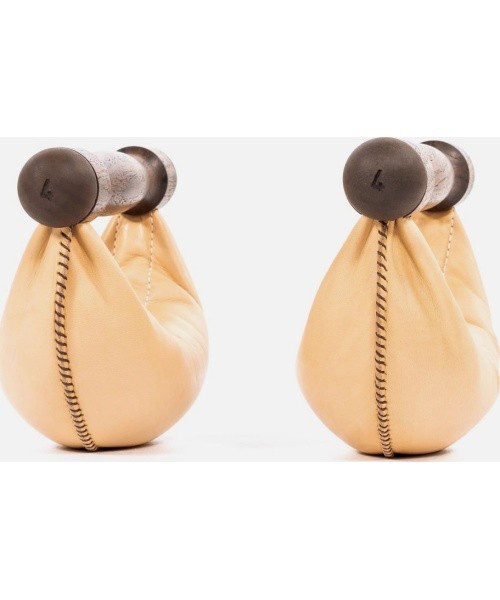 SwingBells pähklipuidust hantlite komplekt, naturaalne - 6 kg