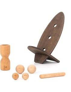 rollbrett Set Buche groß - Schwarz)