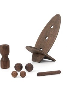 rollbrett Set Nussbaum groß - Hell)