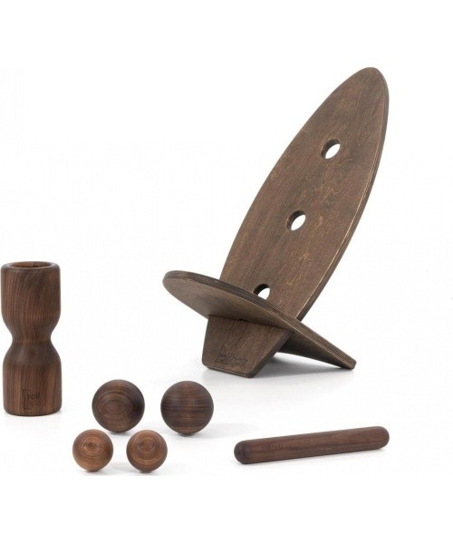 rollbrett Set Nussbaum groß - Hell)