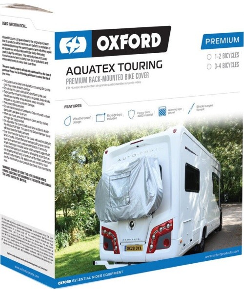 Cover for 3-4 Bikes Oxford Aquatex Touring Premium