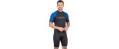 Men's Short-Sleeve Neoprene Suit inSPORTline Tergeston - Black-Blue