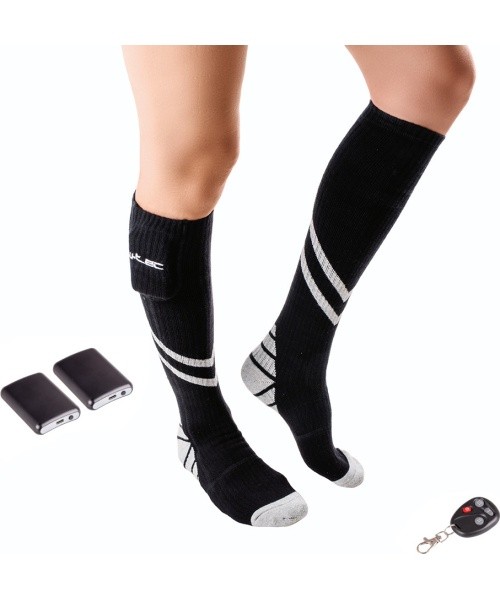 Heated Knee Socks W-TEC Tarviso - Black