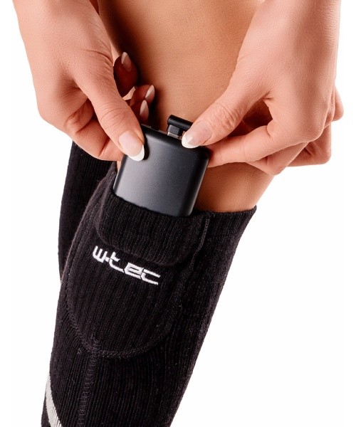 Heated Knee Socks W-TEC Tarviso - Khaki