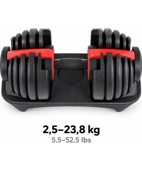 Reguleeritava raskusega hantel - 2,5–23,8 kg