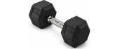 Kummikattega hantel FiTKER® HEX PRO - 20 kg