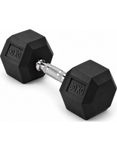 HEX PRO Rubber Dumbbell - 30kg