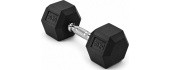 HEX PRO Rubber Dumbbell - 30kg