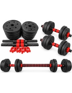 Reguleeritava Fitke® raskusega hantli ja kangi komplekt 2-in-1 - 10 kg