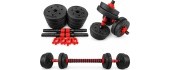 Reguleeritava raskusega hantli ja kangi komplekt 2-in-1 - 40kg