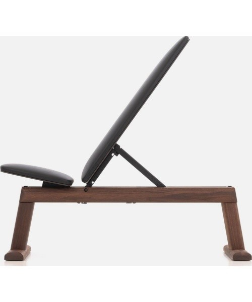 WeightBench Nussbaum Schwarz - Kunstleder