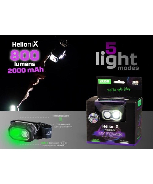 ZFISH Helionix UV peavalgusti