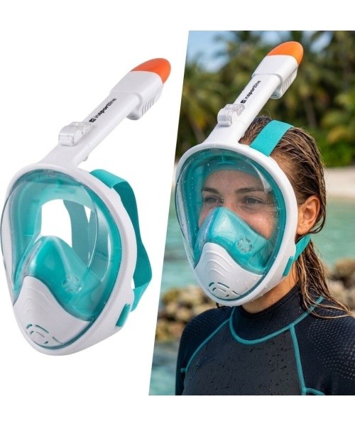 inSPORTline Subvion snorgeldamismask - Turquoise-white