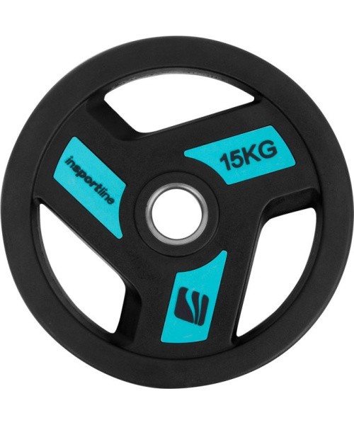 Rubber-Coated Olympic Weight Plate inSPORTline Herk OL 15 kg