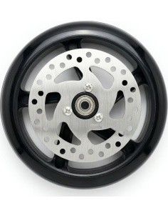 Replacement Wheel with Brake Disc for the Discola Scooter, 200x30mm (prior to 10/2025) - Black