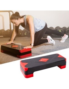 Aeroobika stepipink inSPORTline AS150 - Must-punane