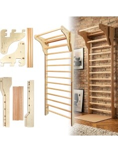 Wall Bars inSPORTline Shapemar 220 x 90 cm w/ Pull-Up Bar